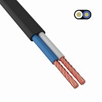 Кабель силовой ШВВП 2x0,5 ГОСТ черный фото Кабель силовой ШВВП 2x0,5 ГОСТ черный картинка